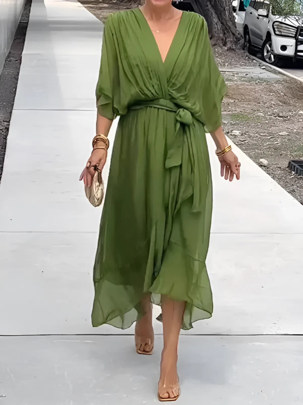 Elegant Ladies Mid Length Dress