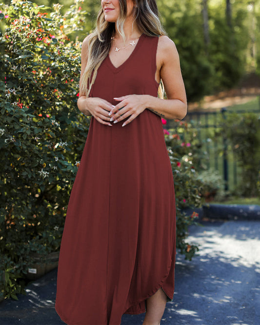 Casual Floral Knee Length Women's Dress - VogeLuxe