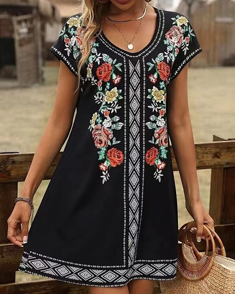 Comfy Sunny Mini Sundress for Women - BritishElegance