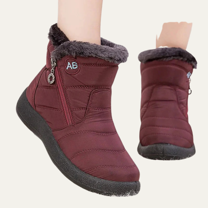 VogeLuxe | Women’s Lightweight Winter Snow Boots With Faux Fur Collar