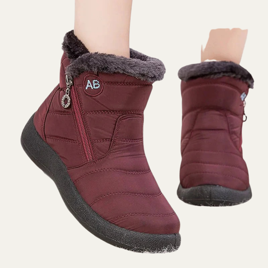 VogeLuxe | Women’s Lightweight Winter Snow Boots With Faux Fur Collar