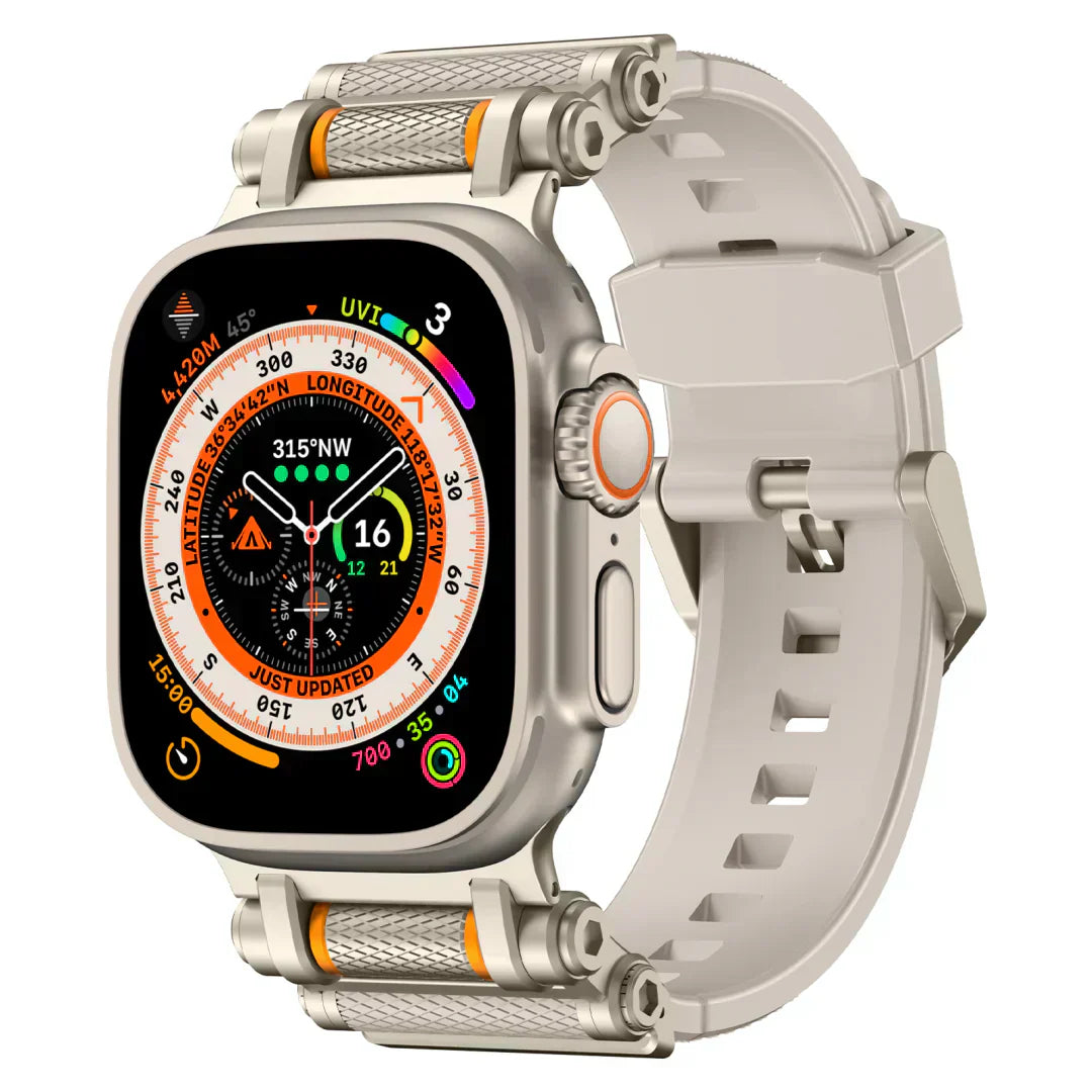 Durable Rotating Silicone Band for Apple Watch