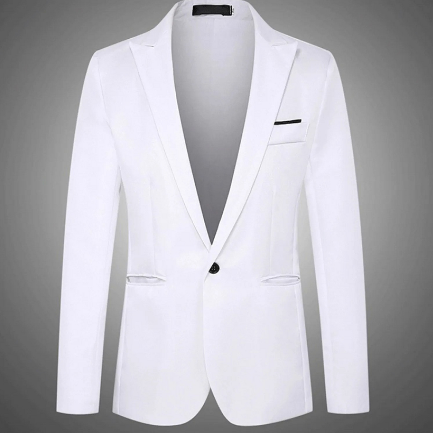 Slim Fit Men's Two Button Blazer Jacket - VogeLuxe