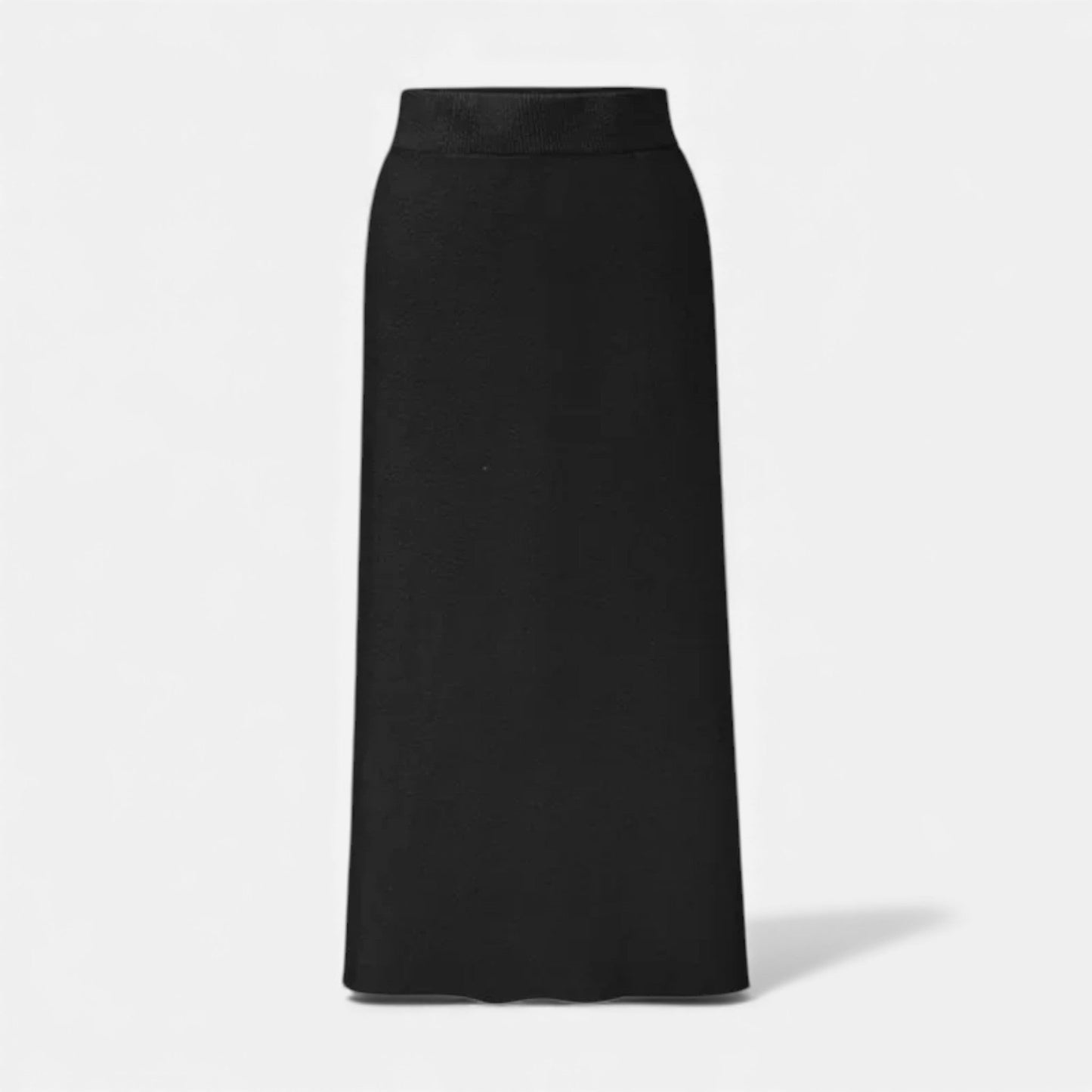 Warm Wool Flared Midi Skirt for Women