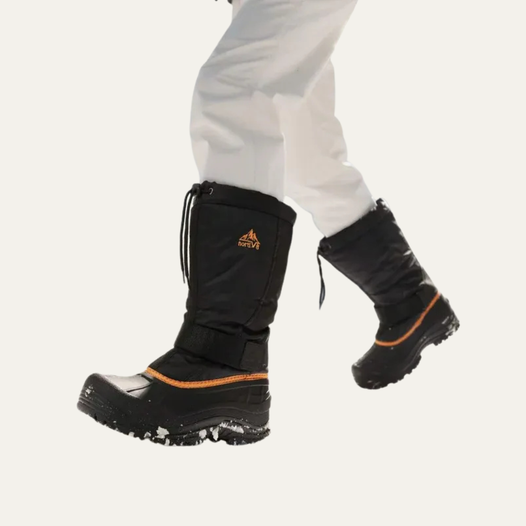 VogeLuxe | Men’s Tall Rugged Winter Snow Boots with Strap and Drawstring