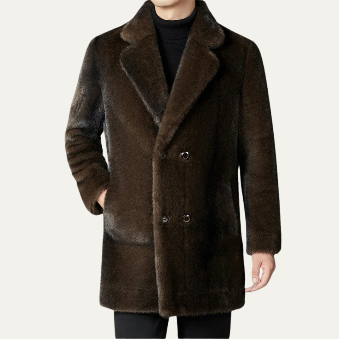 VogeLuxe | Men’s Luxurious Faux Fur Coat