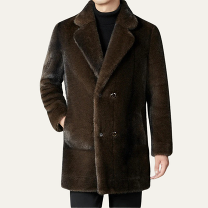 VogeLuxe | Men’s Luxurious Faux Fur Coat