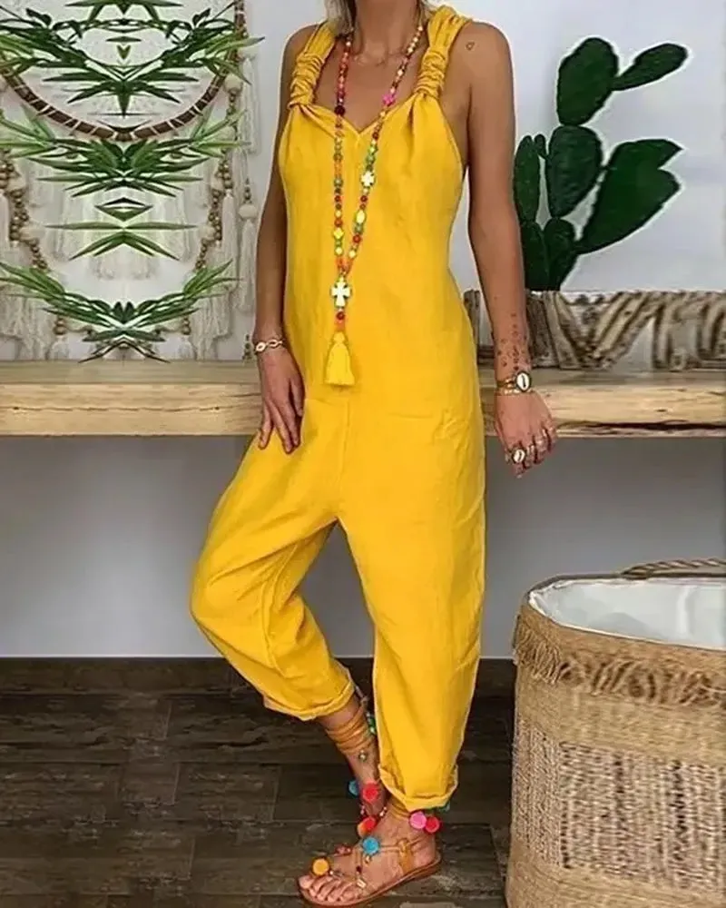 Sleeveless Womens Summer Romper Outfit