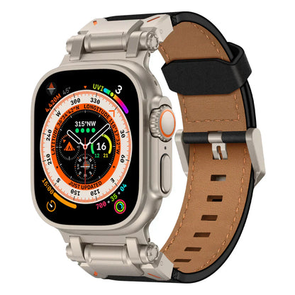 Premium Leather Band with Metal Buckle for Apple Watch