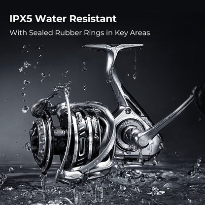 Durable Saltwater Spinning Fishing Reel Aluminum Frame - BritishElegance