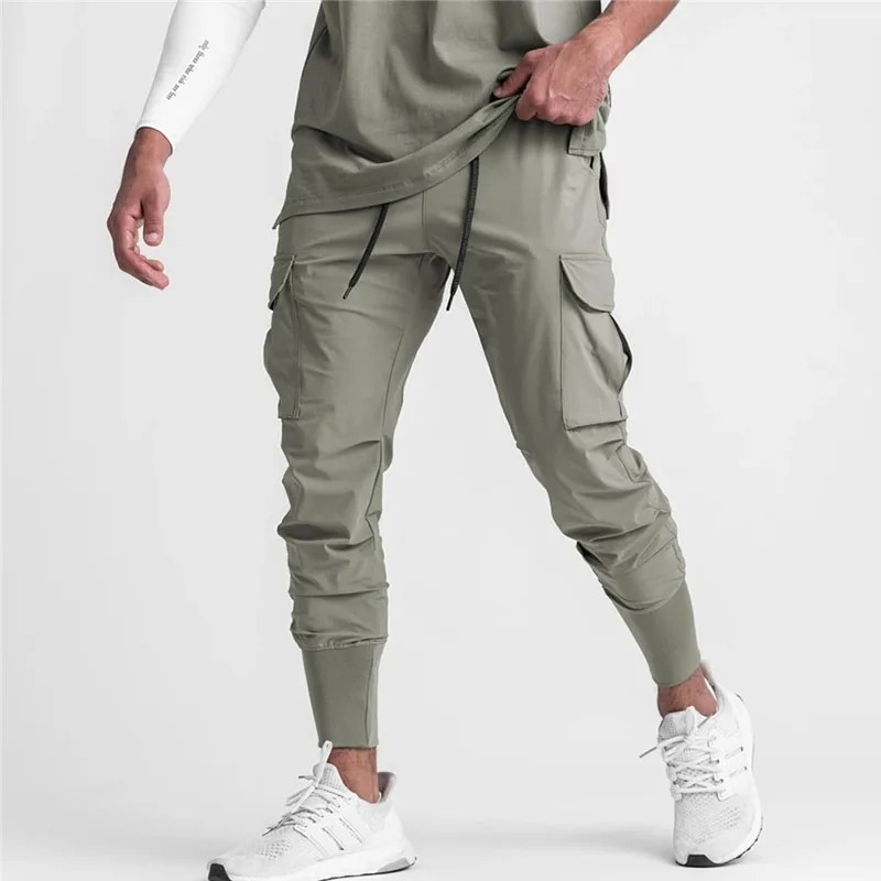 Men's Athletic Jogger Pants with Big Storage Pockets - VogeLuxe