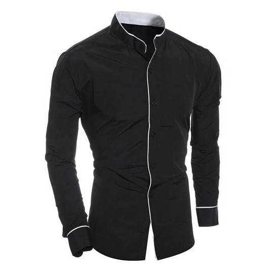 Classic Fit Casual Button Down Long Sleeve Shirt - VogeLuxe