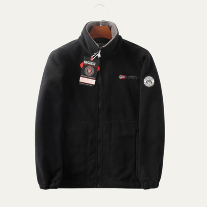 VogeLuxe | Men’s Casual Fleece Zip-Up Jacket