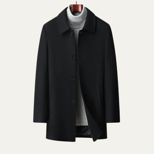 VogeLuxe | Men’s Classic Single-Breasted Coat