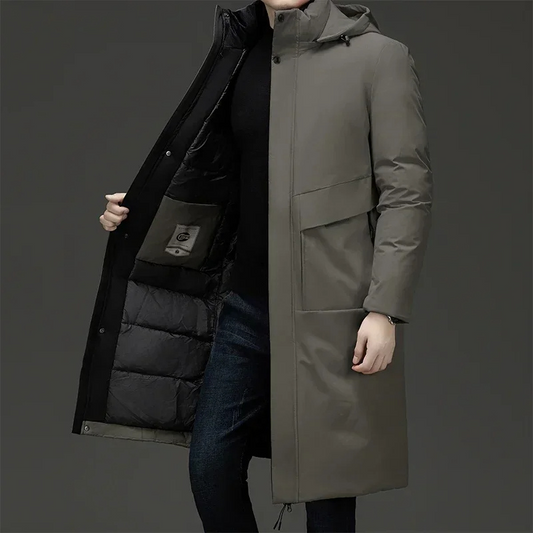 Warm Men's Hooded Winter Coat - VogeLuxe