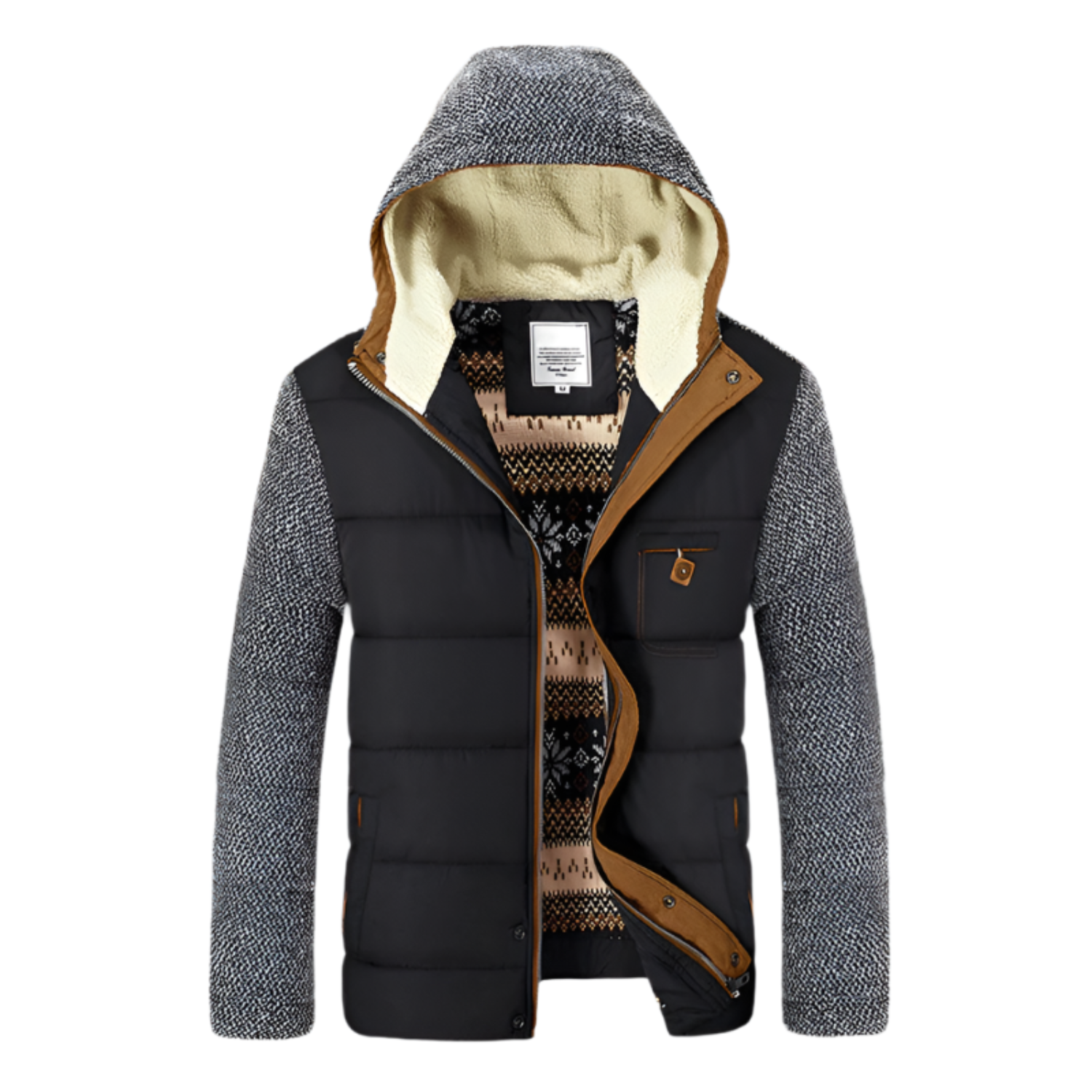 Stylish Huka Jacket Slim Fit Winter Coat - VogeLuxe