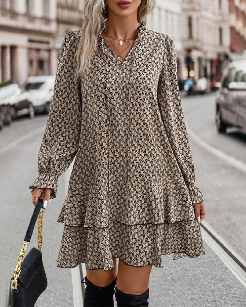 Women's Lightweight Casual Summer Dress with Sleeves - VogeLuxe