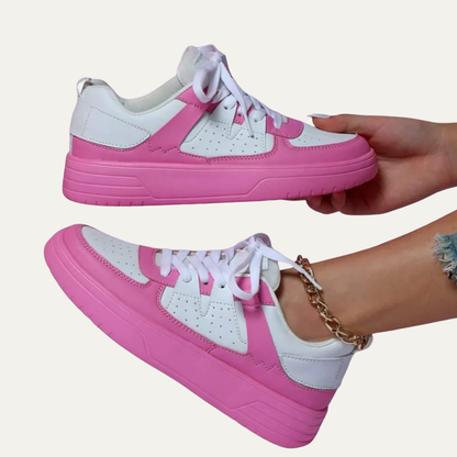 VogeLuxe | Women’s Platform Lace Up Low Top Sneakers