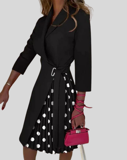Colorful Belted Women's Shift Dress