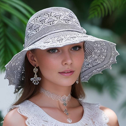 Chic Large Brim Foldable Summer Hat - VogeLuxe