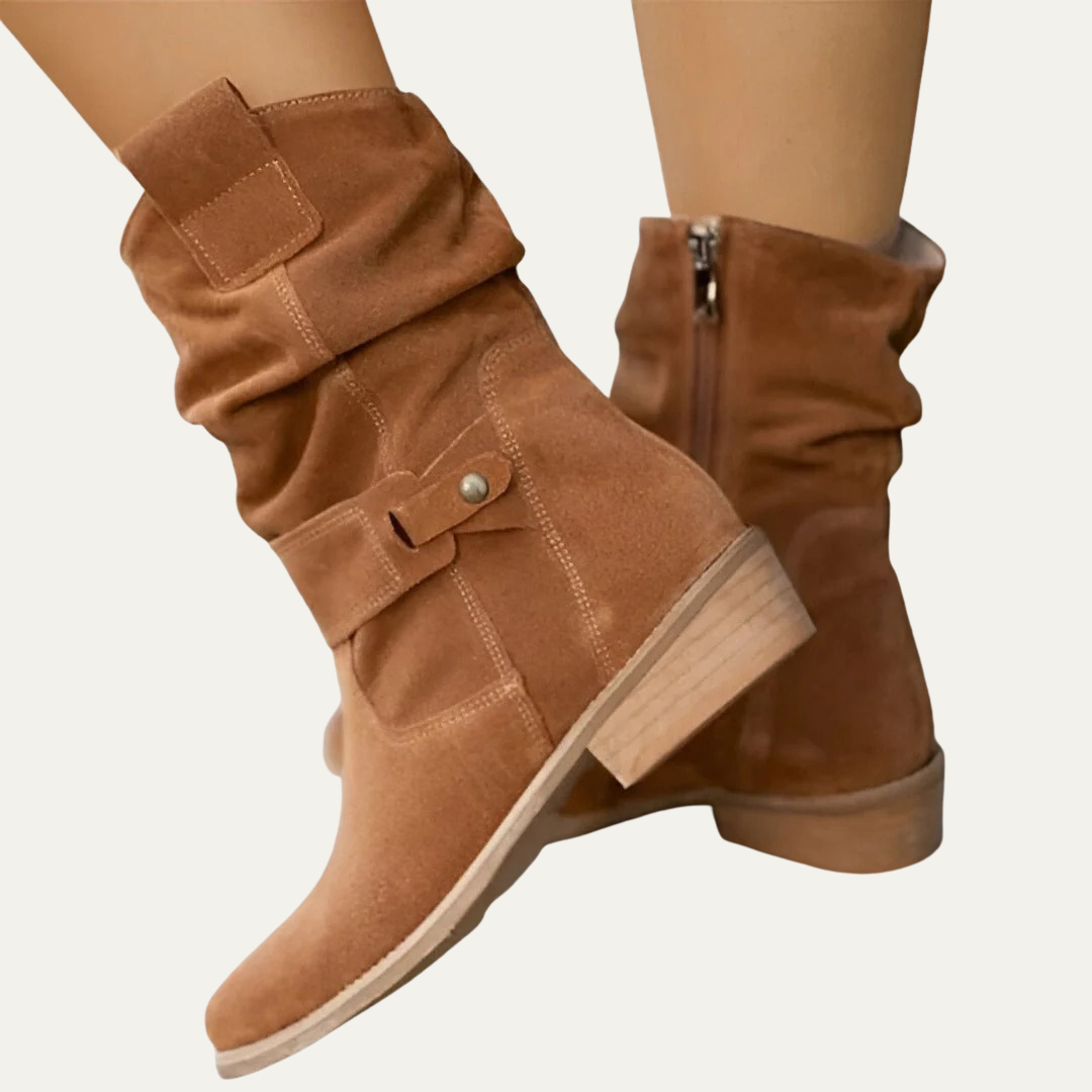 VogeLuxe | Women’s Casual Mid Height Western Boot