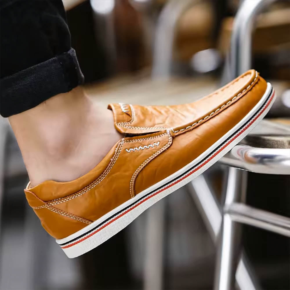 Classic Smart Leather Loafers for Men - VogeLuxe