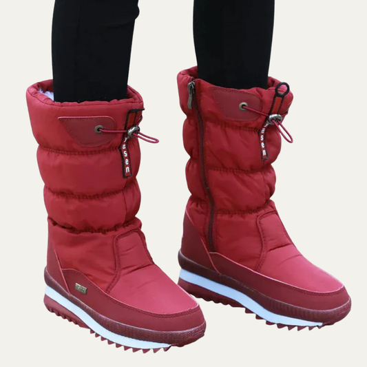 VogeLuxe | Women’s Mid Calf Quilted Puffer Snow Boots