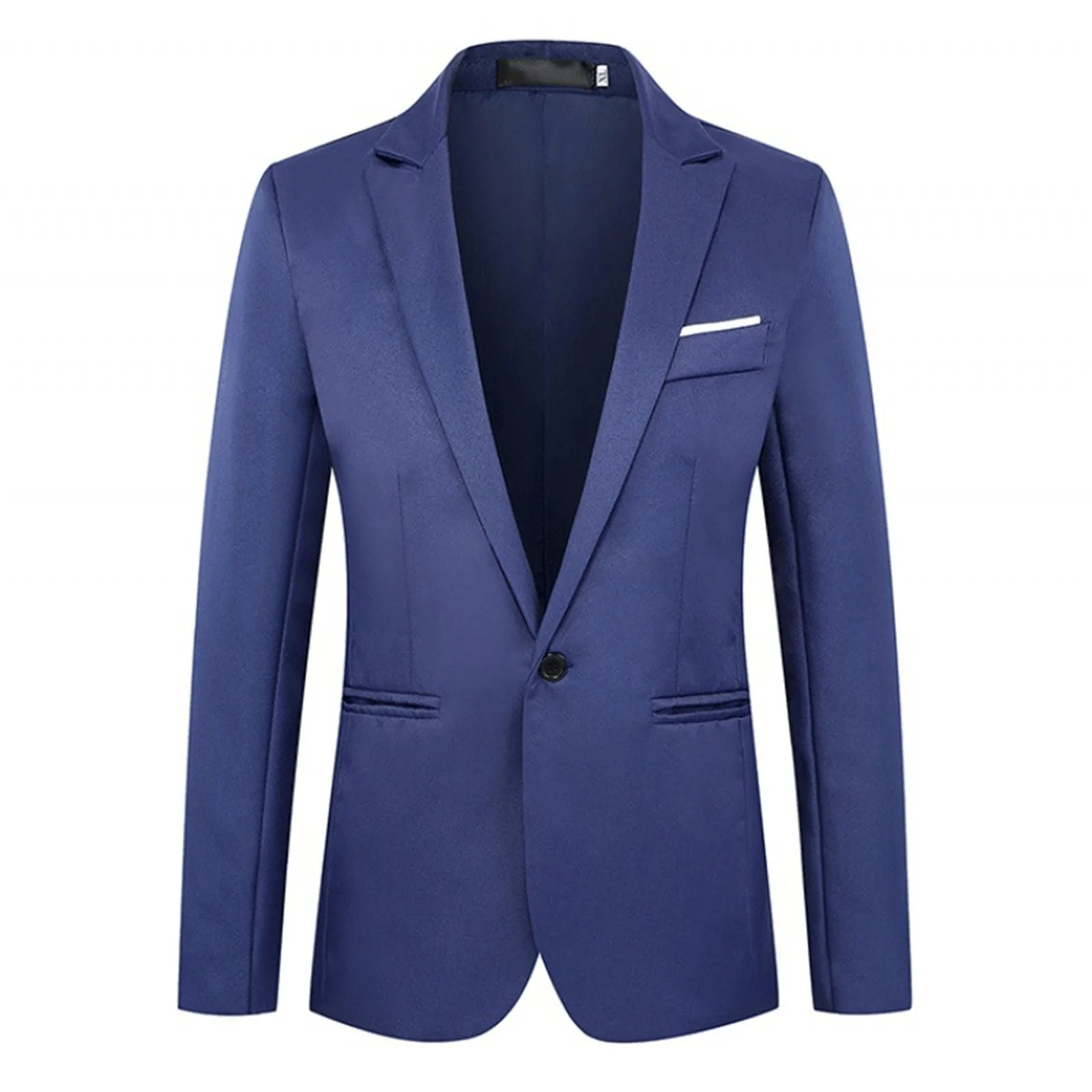 Men's Classic Fit One Button Blazer - BritishElegance