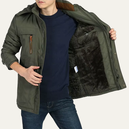 VogeLuxe | Men’s Warm Fur Lined Functional Parka Jacket