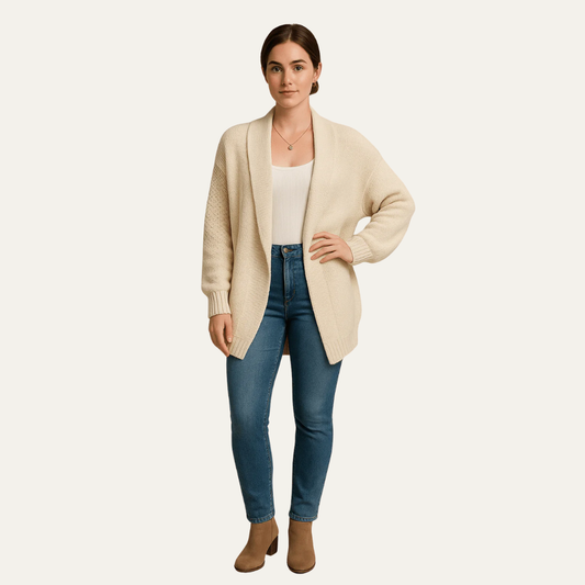 VogeLuxe | Women’s Relaxed Shawl Collar Cardigan