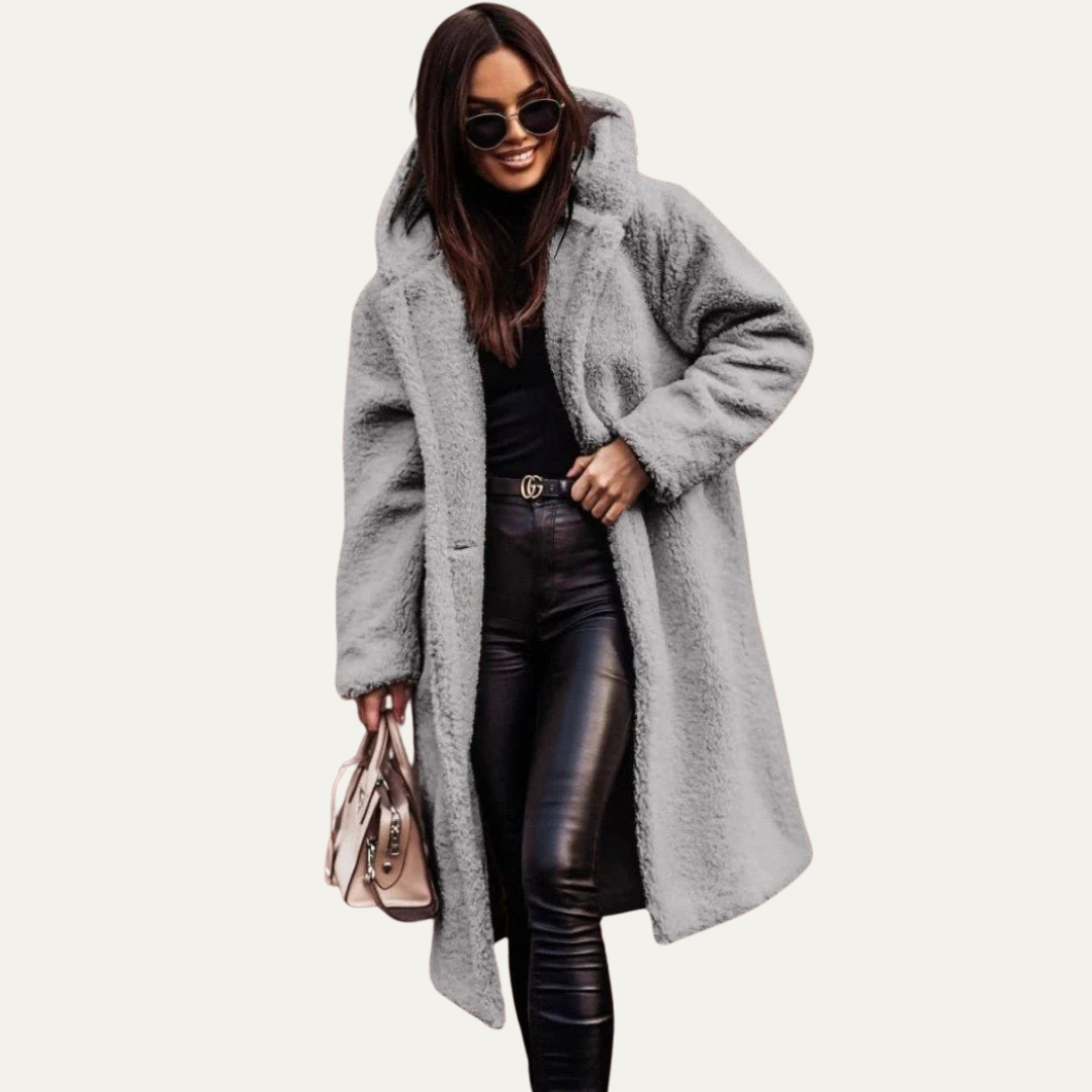 VogeLuxe | Women’s Oversized Long Teddy Coat