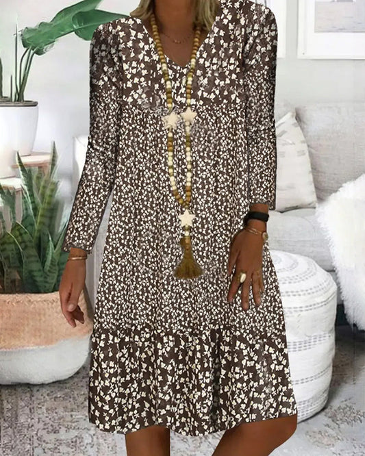 Chic Ladies Floral Maxi Dress for Summer - VogeLuxe