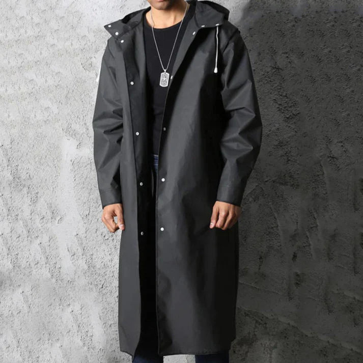 Waterproof Men's Hooded Raincoat - VogeLuxe