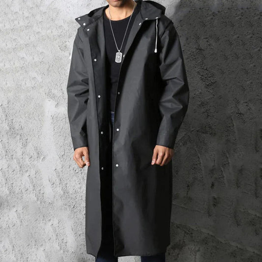 Waterproof Men's Hooded Raincoat - VogeLuxe