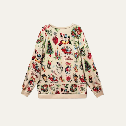 VogeLuxe | Women’s Festive Holiday Crewneck Sweatshirt