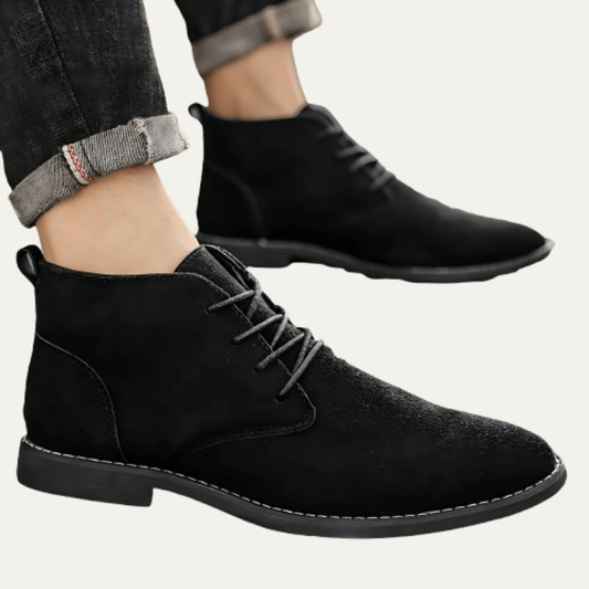 VogeLuxe | Men’s Suede Look Minimalist Chukka Lace Up Boots
