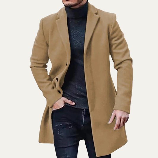 VogeLuxe | Men’s Winter Classic Three Button Overcoat