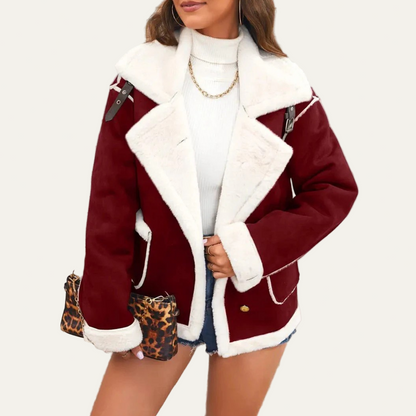 VogeLuxe | Women’s Cropped Aviator Jacket