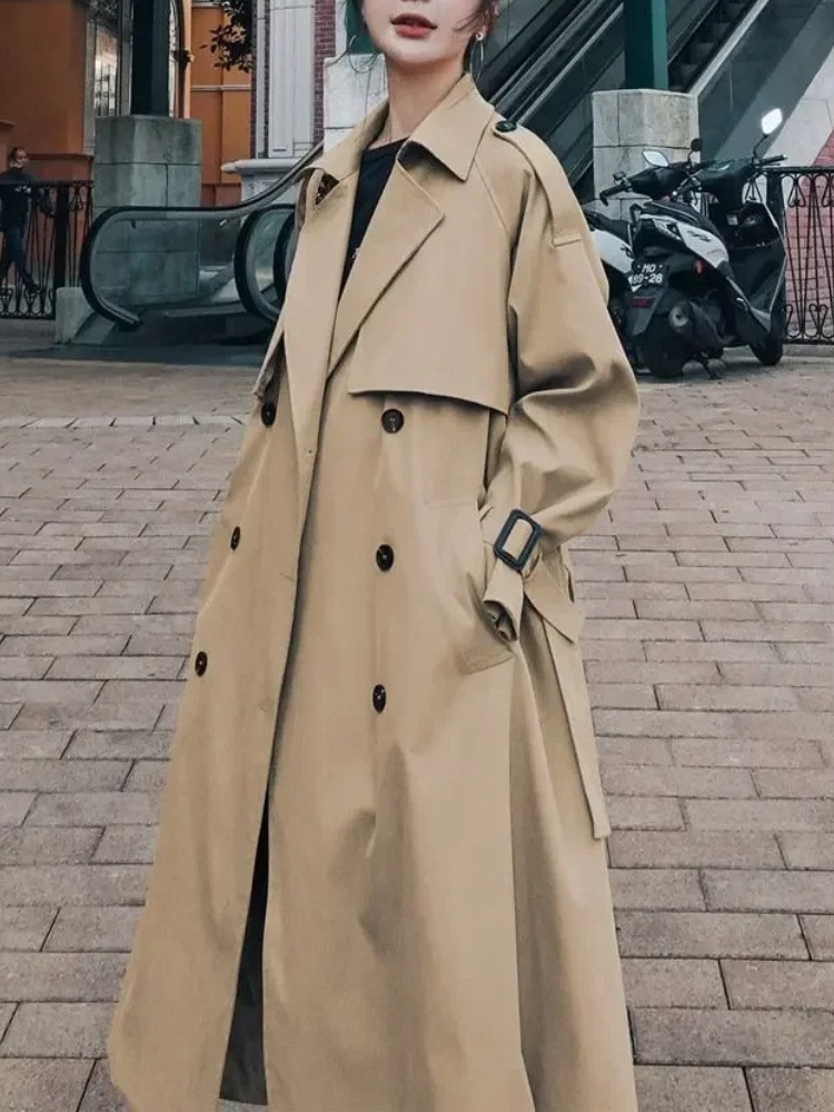 Elegant Waterproof Long Coat - BritishElegance