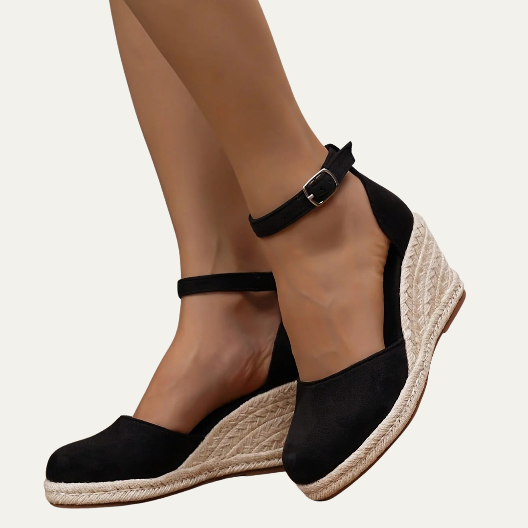VogeLuxe | Women’s Closed Toe Espadrille Wedge Sandals