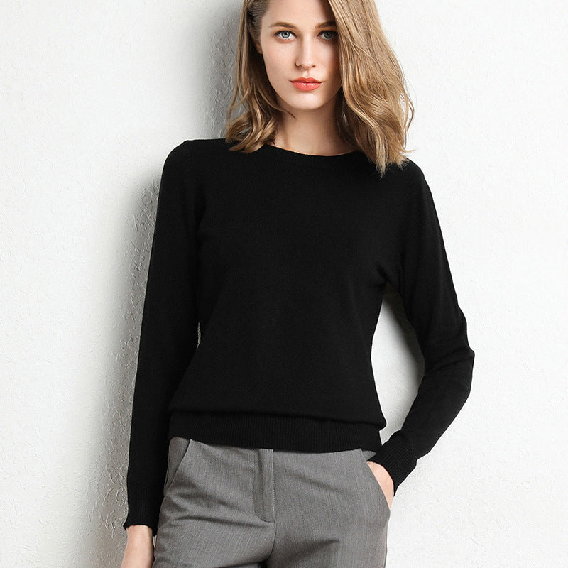 Cozy Women's Crew Neck Warm Winter Sweater
