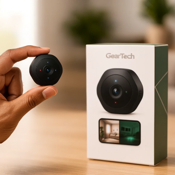 Compact WiFi Home Security Camera 1080P Night Vision - VogeLuxe