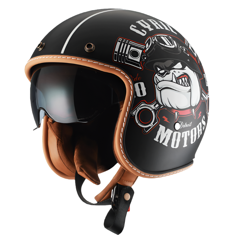 Ultra Lightweight Open Face Motorcycle Helmet - VogeLuxe
