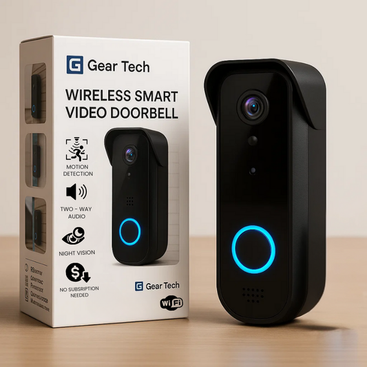 Wi-Fi Smart Video Doorbell with Night Vision and HD - VogeLuxe