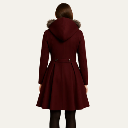 VogeLuxe | Women’s Fit and Flare Double-Breasted Coat