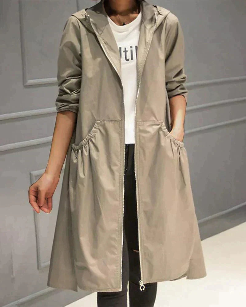 Slim Fit Women's Waterproof Hoodie Jacket