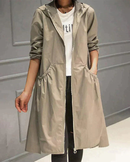 Slim Fit Women's Waterproof Hoodie Jacket