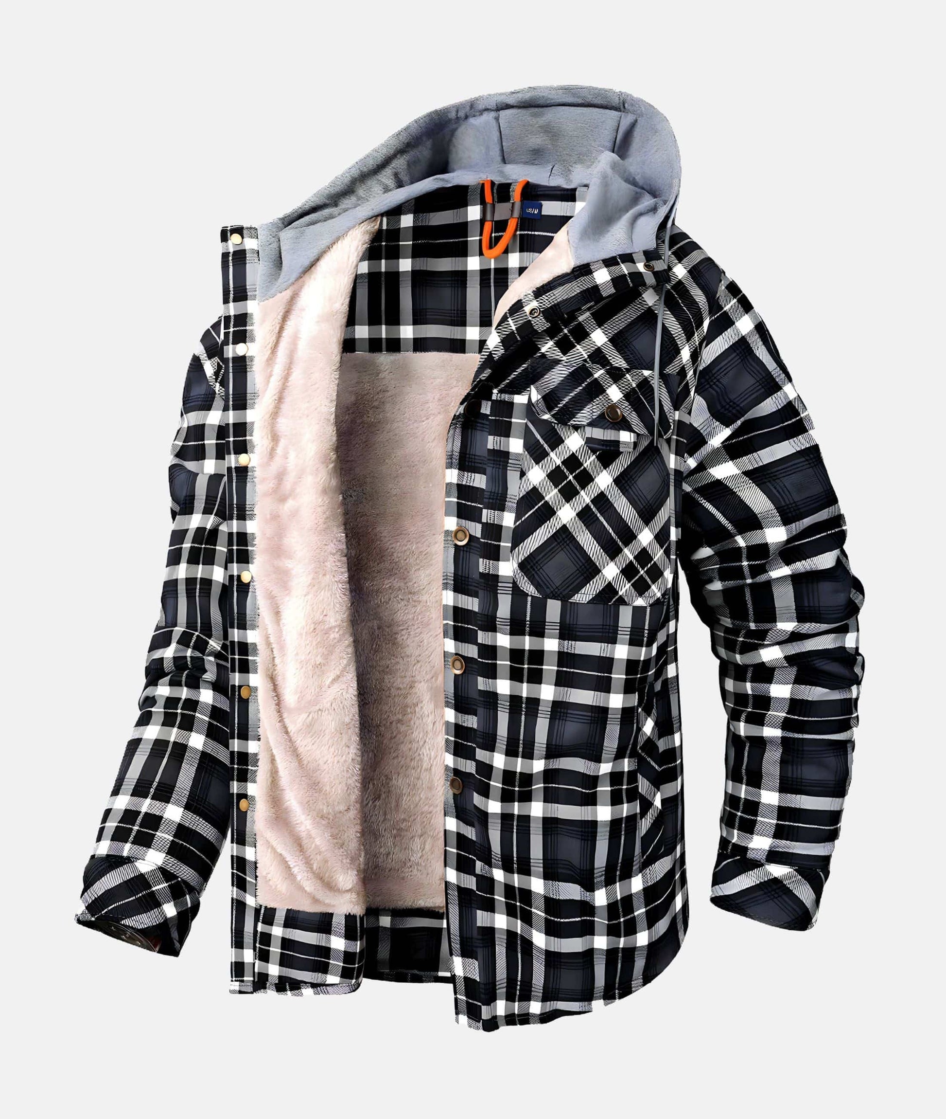 Warm Winter Flannel Jacket for Men - VogeLuxe