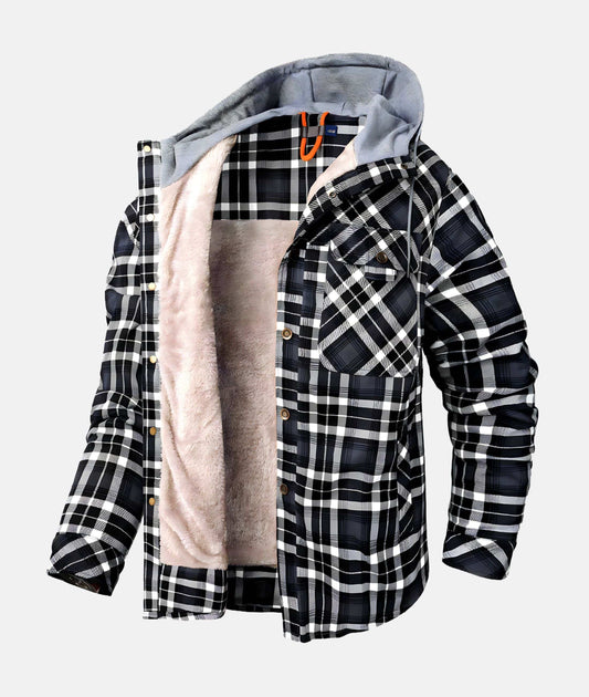 Warm Winter Flannel Jacket for Men - VogeLuxe