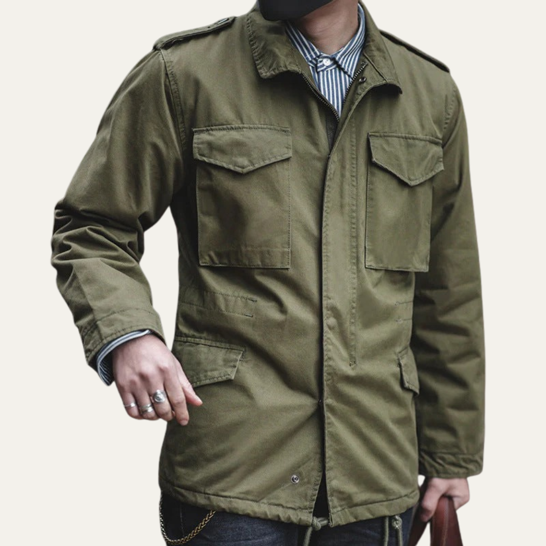 VogeLuxe | Men’s Utility Military Jacket